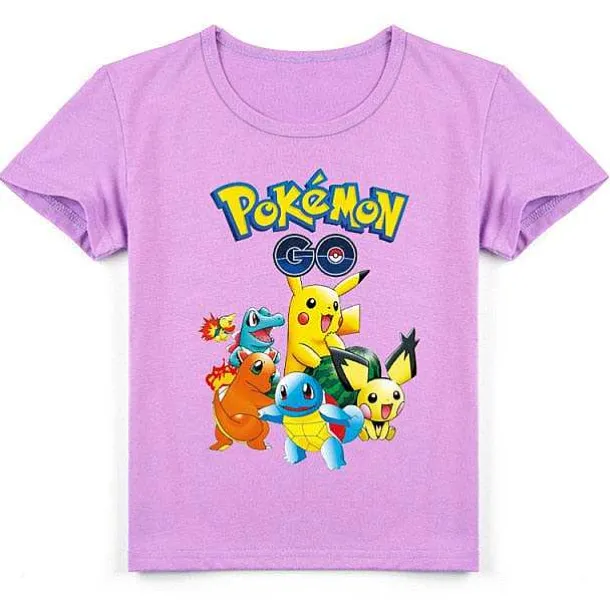 Pokemon Baumwolle T-Shirt Fur Kinder - Viele Motive Und Farben