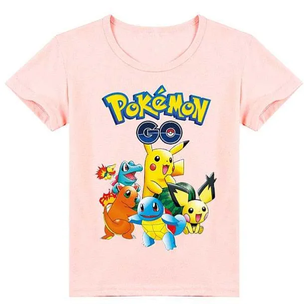 Pokemon Baumwolle T-Shirt Fur Kinder - Viele Motive Und Farben