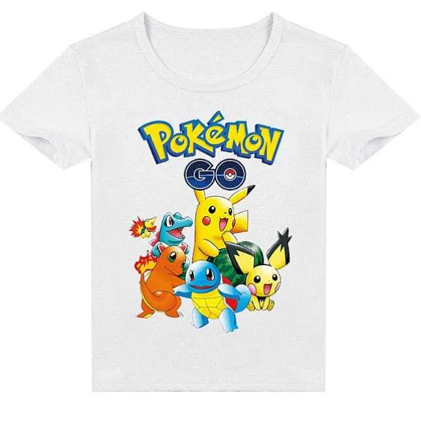 Pokemon Baumwolle T-Shirt Fur Kinder - Viele Motive Und Farben