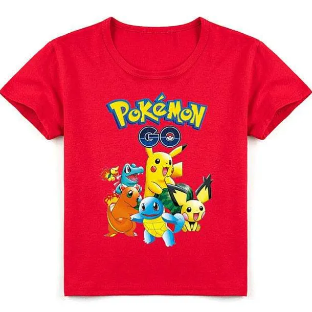 Pokemon Baumwolle T-Shirt Fur Kinder - Viele Motive Und Farben