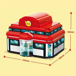 Pokemon Center Haus Baustein Set