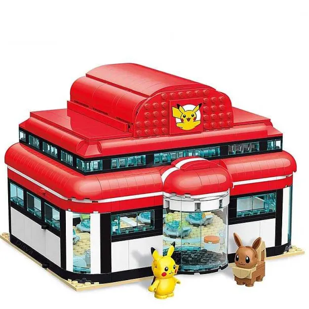Pokemon Center Haus Baustein Set