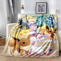 Pokemon Decke In Vielen Motiven (Pikachu, Evoli Etc.)