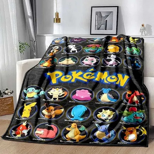 Pokemon Decke In Vielen Motiven (Pikachu, Evoli Etc.)
