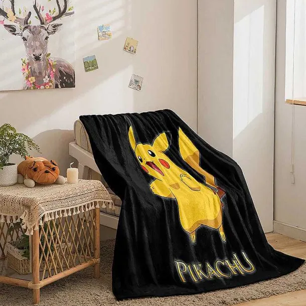 Pokemon Decke In Vielen Motiven (Pikachu, Evoli Etc.)