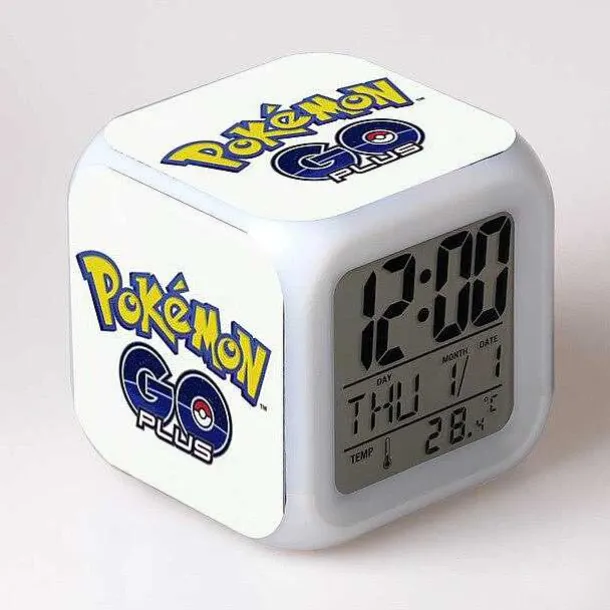 Pokemon Digital Wecker / Uhr - 7 Farben (19 Verschiedene Motive)