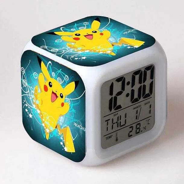 Pokemon Digital Wecker / Uhr - 7 Farben (19 Verschiedene Motive)