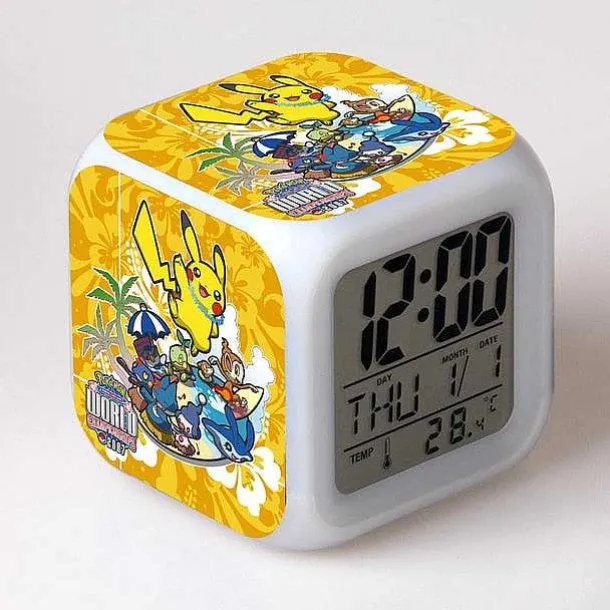 Pokemon Digital Wecker / Uhr - 7 Farben (19 Verschiedene Motive)