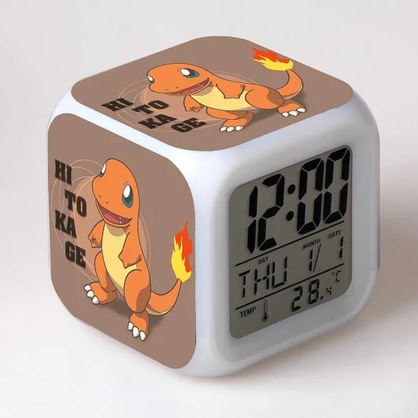 Pokemon Digital Wecker / Uhr - 7 Farben (19 Verschiedene Motive)
