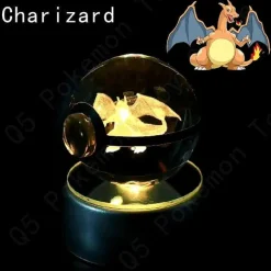 Pokemon 3D Krystal Ball Pikachu Gengar Mew Mewtwo Etc.