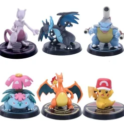 Pokemon 6Er Figuren Set Pikachu Mewtwo Charizard Venusaur Blastoise