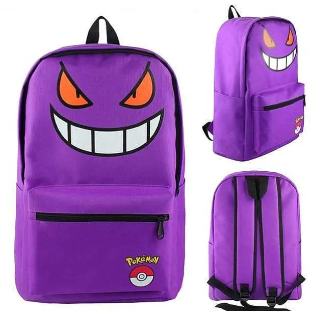 Pokemon Evoli, Haunter, Bisasam Etc. Rucksack (Verschiedene Motive)