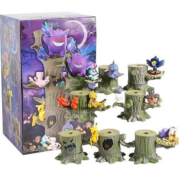 Pokemon 8 Figuren Baumhaus Figuren Set
