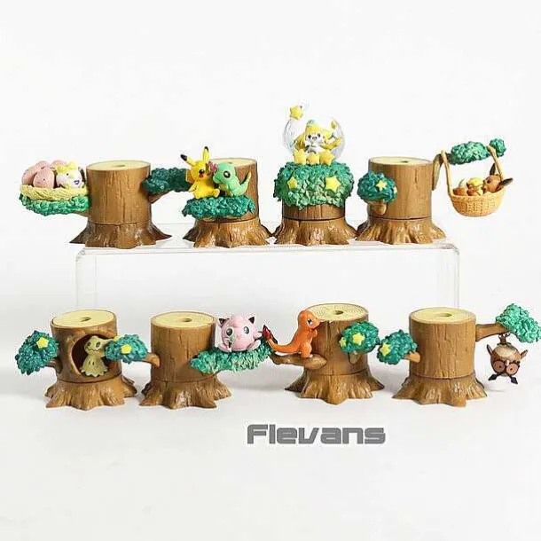 Pokemon 8 Figuren Baumhaus Figuren Set