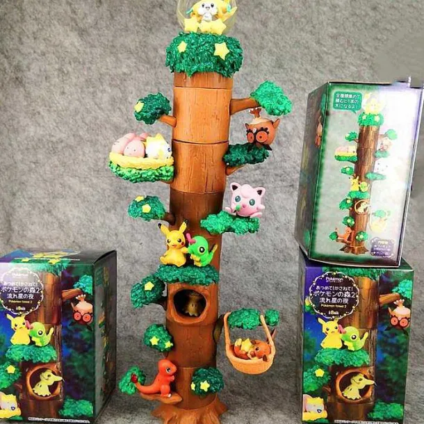 Pokemon 8 Figuren Baumhaus Figuren Set