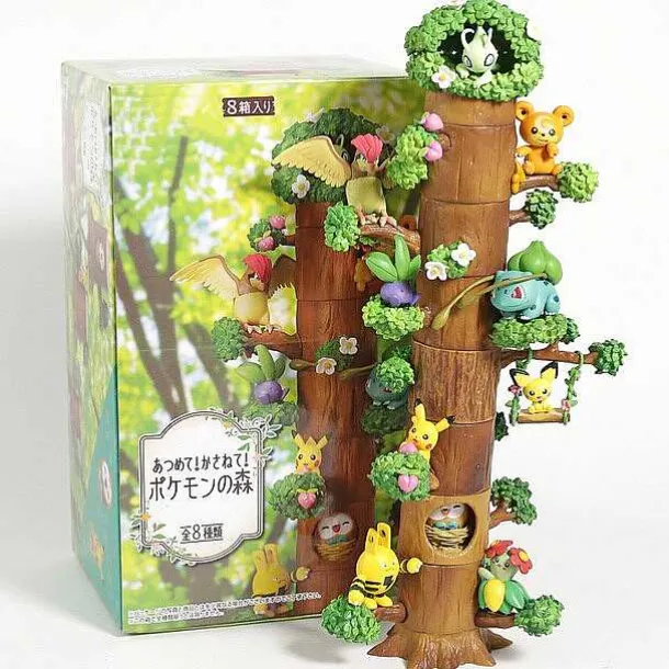 Pokemon 8 Figuren Baumhaus Figuren Set