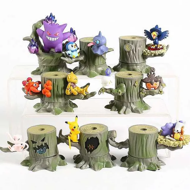 Pokemon 8 Figuren Baumhaus Figuren Set