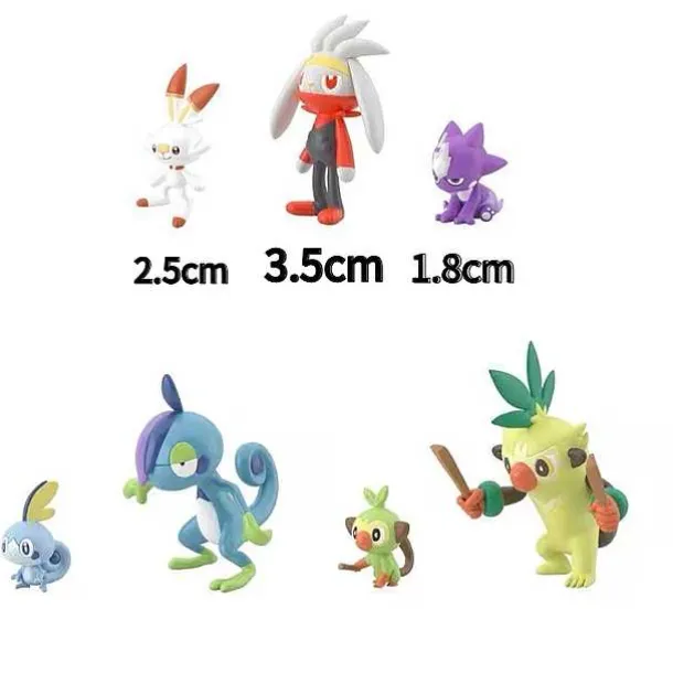 Pokemon Figuren Mit Trainer Und Pokemon - Verschiedene Motive
