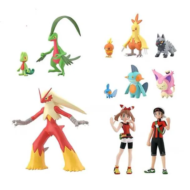 Pokemon Figuren Mit Trainer Und Pokemon - Verschiedene Motive