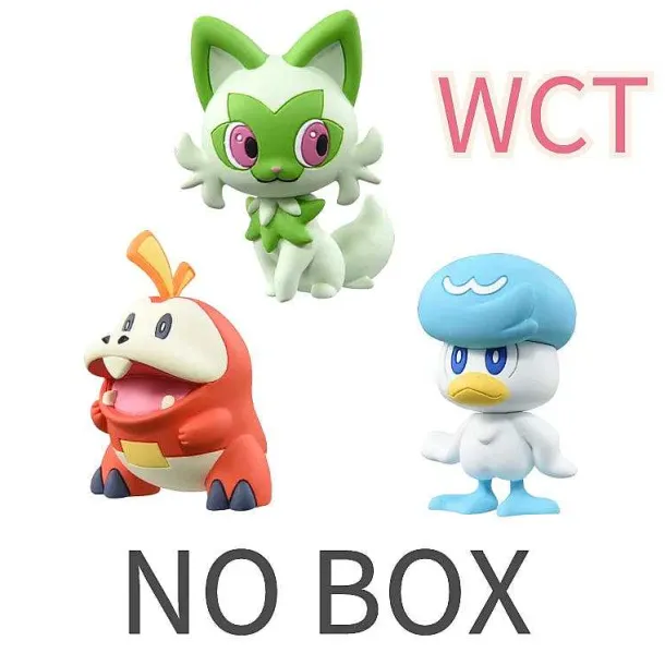 Pokemon Figuren Skeledirge, Meowscarada, Quaquaval, Charcadet - Paldea Region