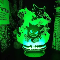 Pokemon Gengar Nacht Lampe Licht Mit Farbwechsel