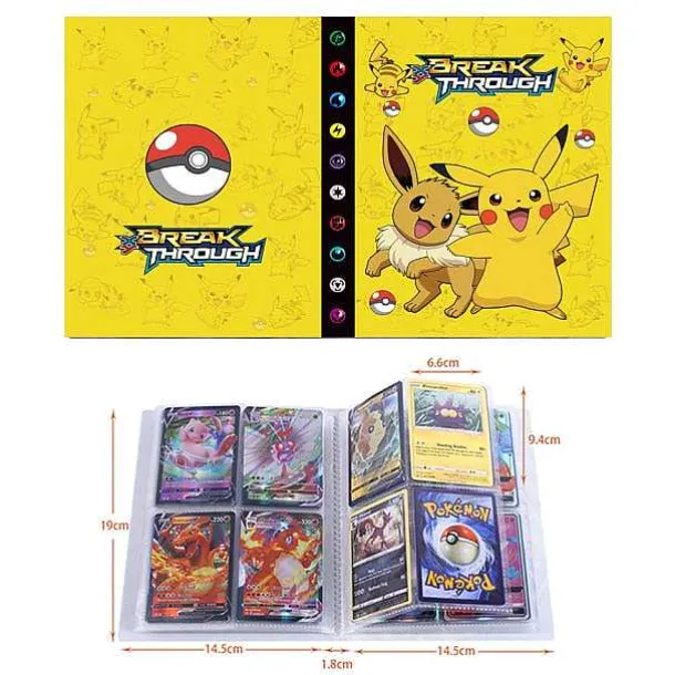 Pokemon Glurak Charizard U. A. Sammel Karten Album Fur 240 Karten