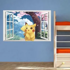Pokemon Go Kawaii Pikachu Wandsticker