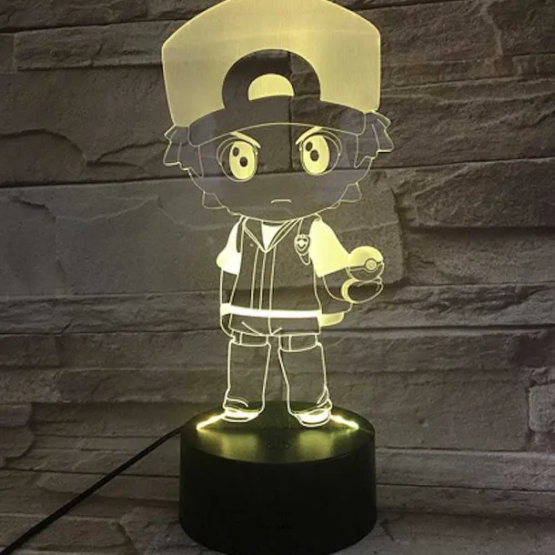Pokemon Go Snorlax, Ash Ketchum U. A. Lampe Mit Farbwechsel (7 / 16 Farben)