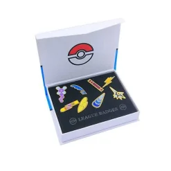 Pokemon Gym Badges Kanto, Johto, Hoenn, Sinnoh, Unova, Kalos (6 Varianten)