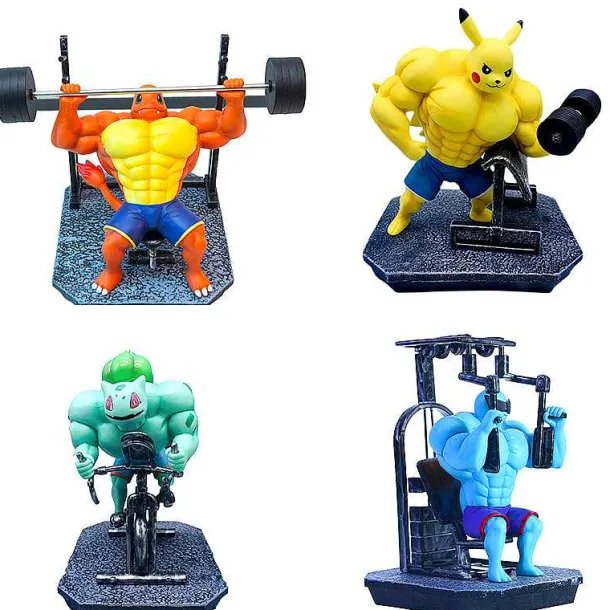 Pokemon Gym Muskel Figuren (Ca. 16-17Cm) Diverse Motive