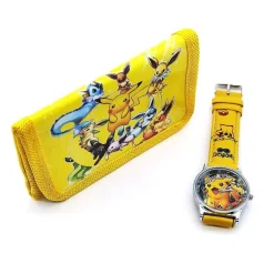 Pokemon Kinder Armbanduhr Mit Kinder Portmonee Set