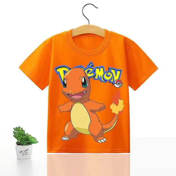 Pokemon Kinder Pikachu T-Shirt Fur Den Sommer Viele Motive