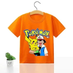 Pokemon Kinder Pikachu T-Shirt Fur Den Sommer Viele Motive