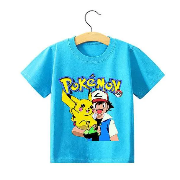 Pokemon Kinder Pikachu T-Shirt Fur Den Sommer Viele Motive