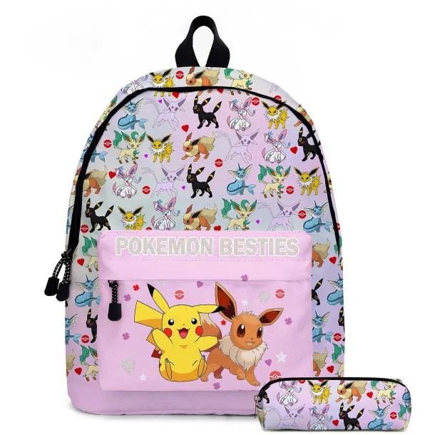 Pokemon Kinder Schulrucksack Und Stiftetui