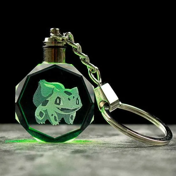 Pokemon Kristall Anhanger Mit 3D Effekt - Viele Motive