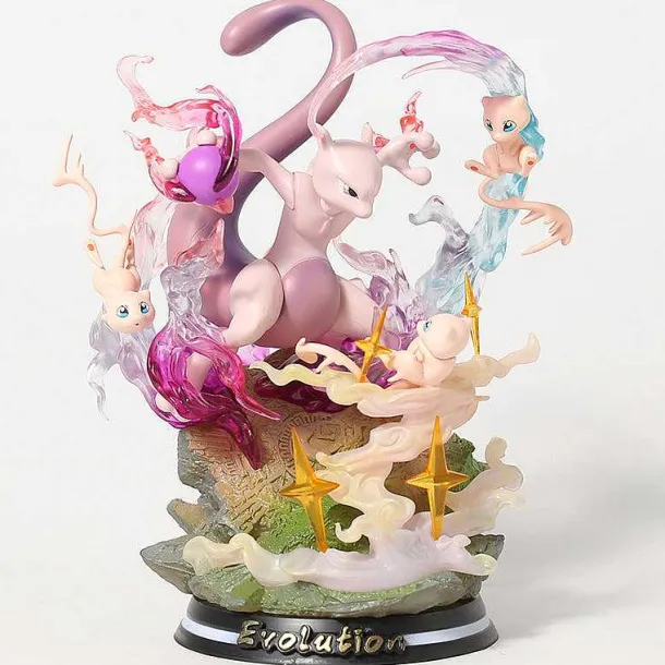 Pokemon Mewtwo Mewtu Mew Statue Sammel Figur