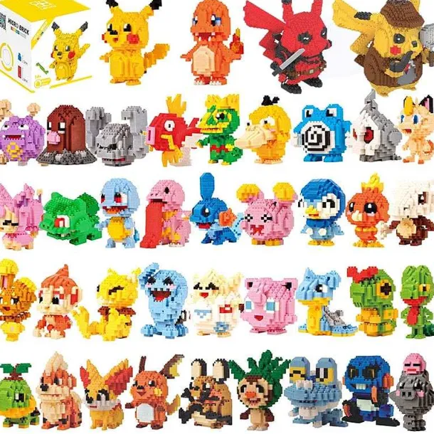 Pokemon Mini Baustein Figuren (Viele Motive)