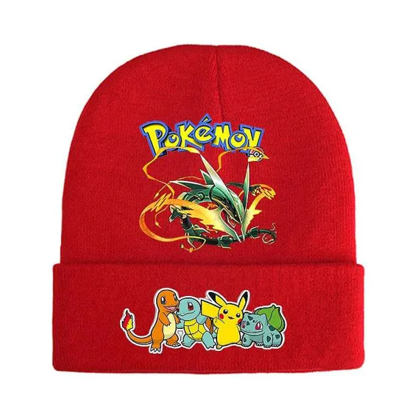 Pokemon Mützen Im Roten Winter Look - Viele Motive