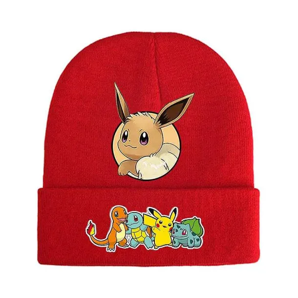 Pokemon Mützen Im Roten Winter Look - Viele Motive