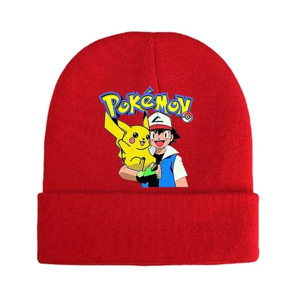 Pokemon Mützen Im Roten Winter Look - Viele Motive