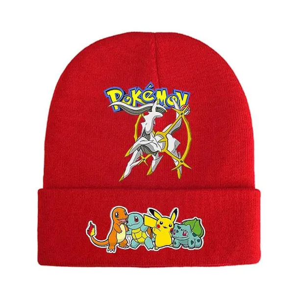 Pokemon Mützen Im Roten Winter Look - Viele Motive