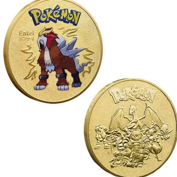 Pokemon Munzen Mit Verschiedenen Pokemon Mewtu, Quajutsu, Pikachu Mew, Genesect U. A.