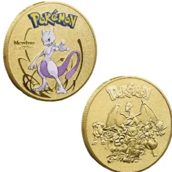 Pokemon Munzen Mit Verschiedenen Pokemon Mewtu, Quajutsu, Pikachu Mew, Genesect U. A.