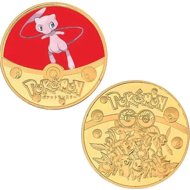 Pokemon Munzen Mit Verschiedenen Pokemon Mewtu, Quajutsu, Pikachu Mew, Genesect U. A.