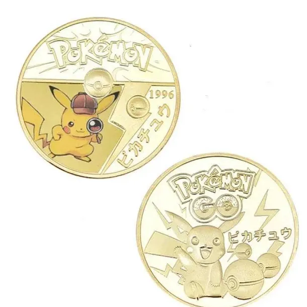 Pokemon Munzen Mit Verschiedenen Pokemon Mewtu, Quajutsu, Pikachu Mew, Genesect U. A.