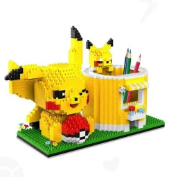 Pokemon Pikachu Baustein Set Als Stiftehalter