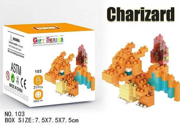 Pokemon Pikachu, Charizard Etc. Baustein Set (32 Motive Zur Auswahl)