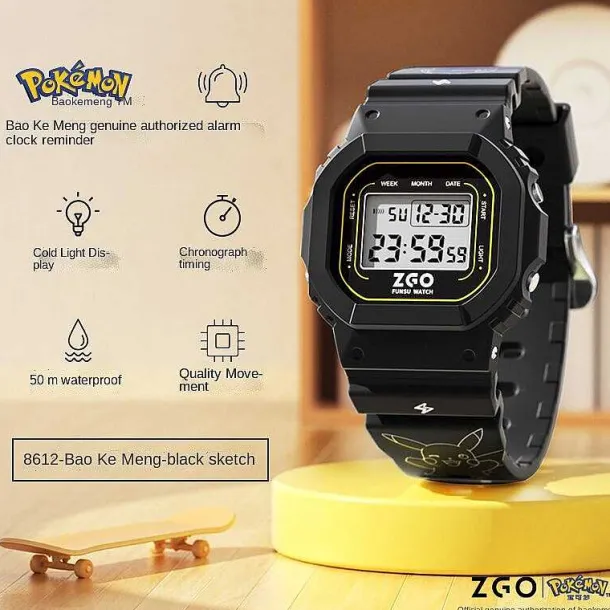 Pokemon Pikachu Digitale Armbanduhr