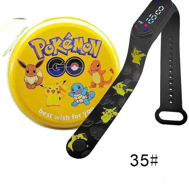 Pokemon Pikachu Digital Uhr Mit Geschenkbox Fur Kinder